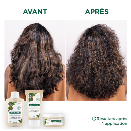Klorane Masque Réparation Cupuaçu Bio 150ml - Cheveux Doux Brillants