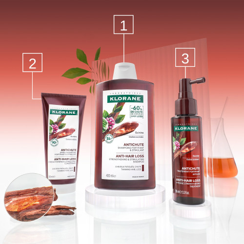 KLORANE Force Shampoing Bio Quinine Edelweiss 200ml - Anti-chute