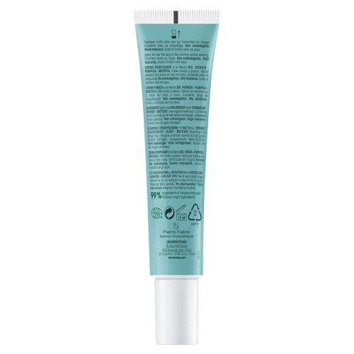 Klorane Crème Pureté Menthe Bio 40ml - Purifie et Matifie
