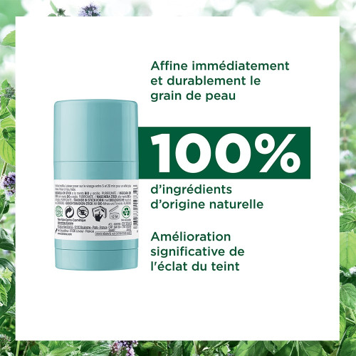 Klorane Masque Stick Menthe Bio Argile Bio 25g - Purifie et Matifie
