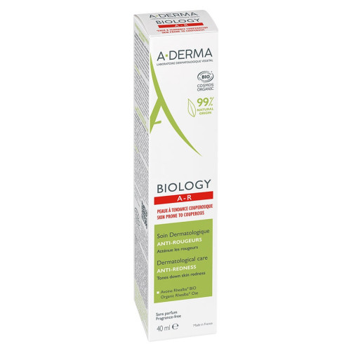 ADERMA Biology AR 40ml - Soin Anti-Rougeurs Bio Apaisant