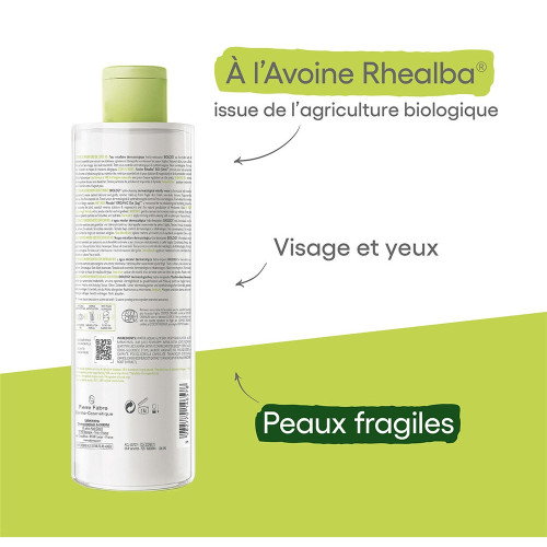 ADERMA Biology Eau Micellaire Bio 400ml - Nettoie et Hydrate