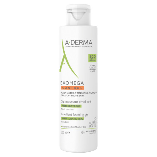 Aderma Exomega Control 200ml - Apaise et Protège Peaux Sèches