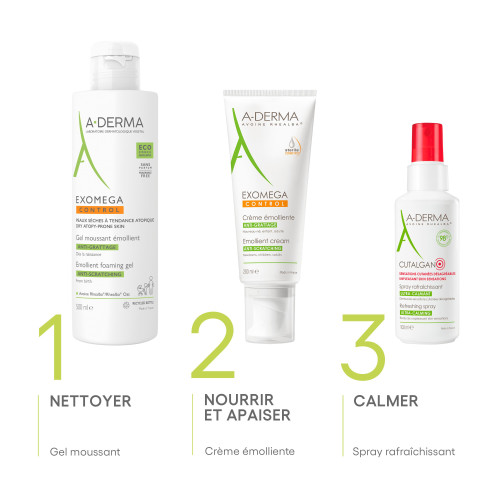 Aderma Exomega Control 200ml - Apaise et Protège Peaux Sèches