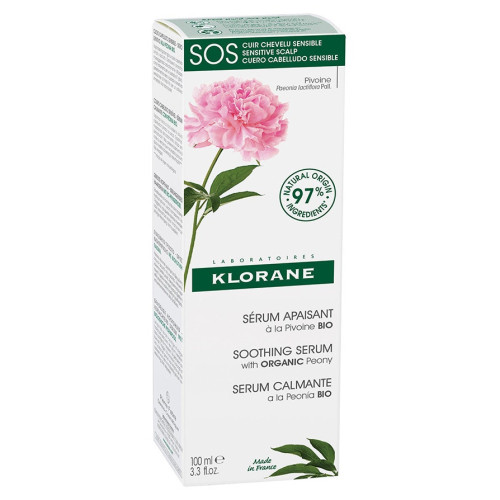 Klorane Sérum Pivoine Bio 100ml - Apaise Cuir Chevelu