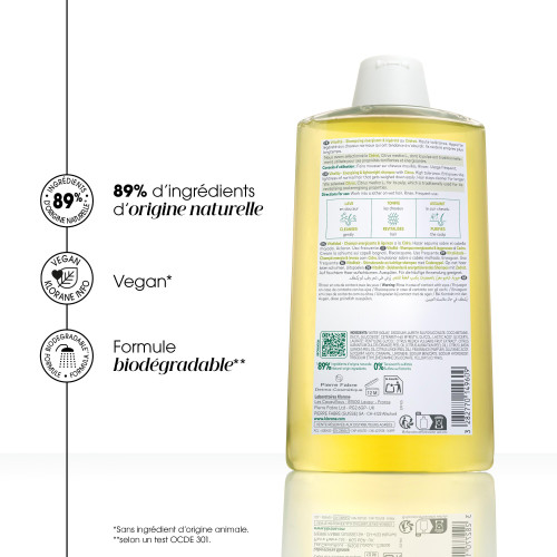 Klorane Shampoing Cédrat 400ml - Légèreté et Fraîcheur