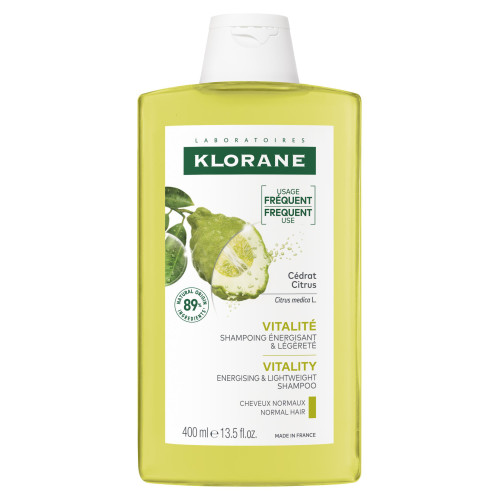 Klorane Shampoing Cédrat 400ml - Légèreté et Fraîcheur