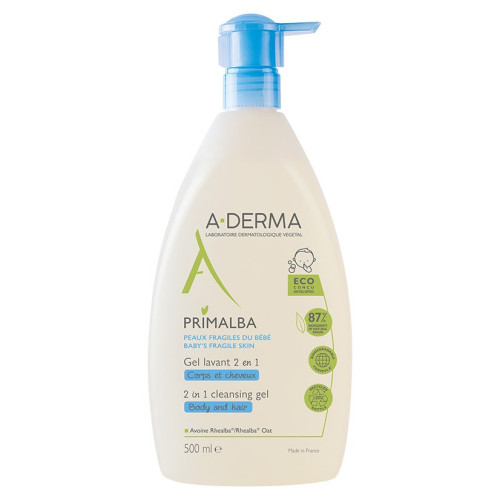 Aderma Primalba Gel Lavant 500ml - Doux, Apaisant, Naturel chez