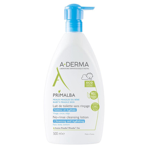 ADERMA Primalba Lait Toilette 500ml - Nettoie Hydrate Apaise