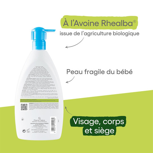 ADERMA Primalba Lait Toilette 500ml - Nettoie Hydrate Apaise