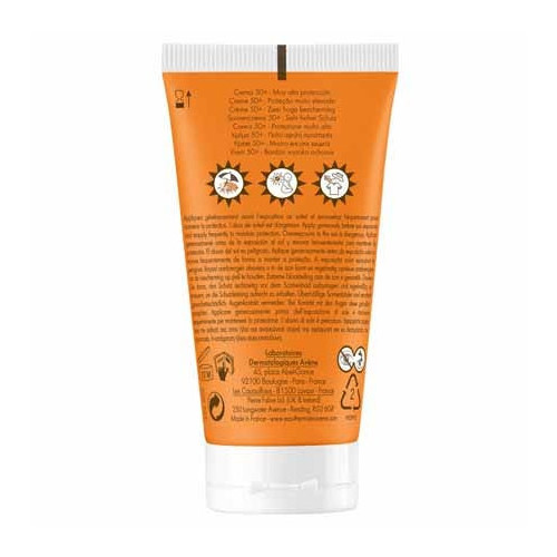AVENE Solaire Crème SPF50+ 50ml - Protection et Hydratation 8h