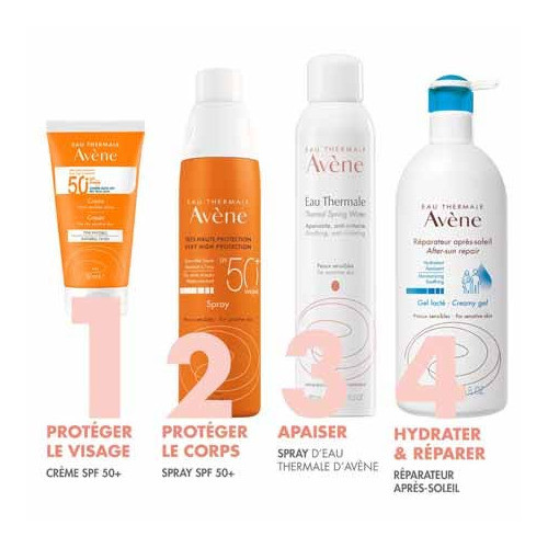 AVENE Solaire Crème SPF50+ 50ml - Protection et Hydratation 8h