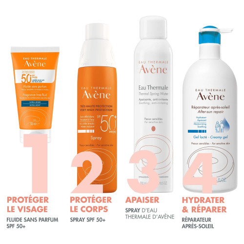 AVENE Fluide SPF50+ 50ml Protection UVB/UVA Ultra Léger