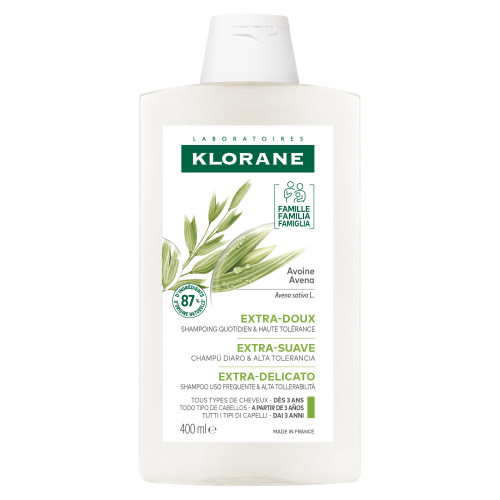 Klorane Shampooing Extra-Doux Avoine 400ml - Douceur et Protection
