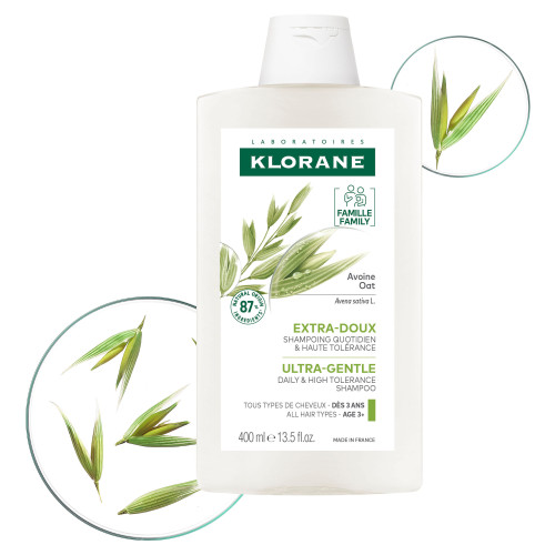 Klorane Shampooing Extra-Doux Avoine 400ml - Douceur et Protection