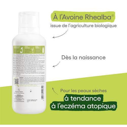 ADERMA Exomega Baume 400ml - Apaise et Nourrit Peaux Sèches