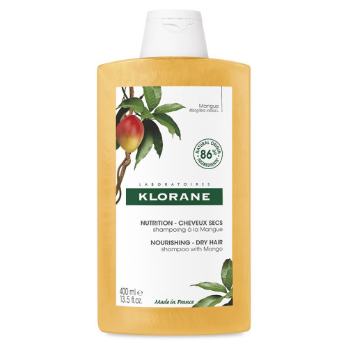 Klorane Shampooing Nutrition Mangue 400ml - Cheveux Secs Doux