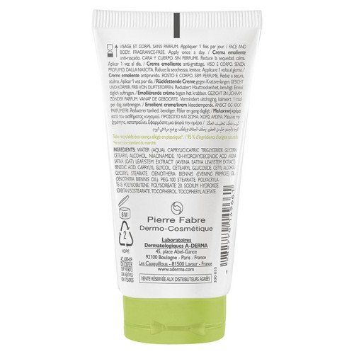 ADERMA Exomega Control Crème 50ml - Apaise et Nourrit Peaux Atopiques