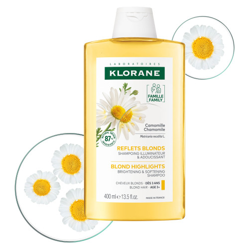 Klorane Shampoing Camomille 400ml - Blondissant et Illuminateur