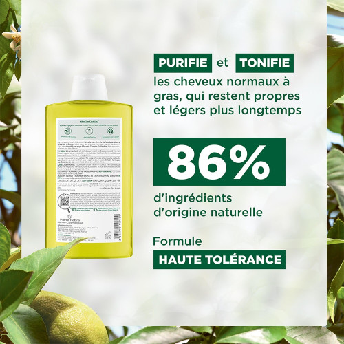 Klorane Shampoing Cédrat 200ml - Cheveux Normaux à Gras Légèreté