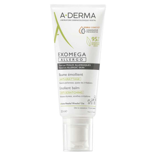 Aderma Exomega Baume Emolient 200ml - Apaise et réduit rougeurs
