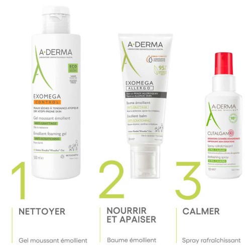 Aderma Exomega Baume Emolient 200ml - Apaise et réduit rougeurs