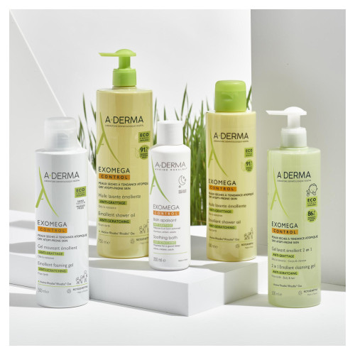 ADERMA Exomega Control Gel Lavant 500ml - Apaise Peaux Sèches