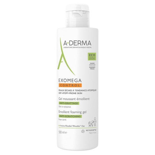 ADERMA Exomega Control 500ml - Gel Doux Anti-Grattage
