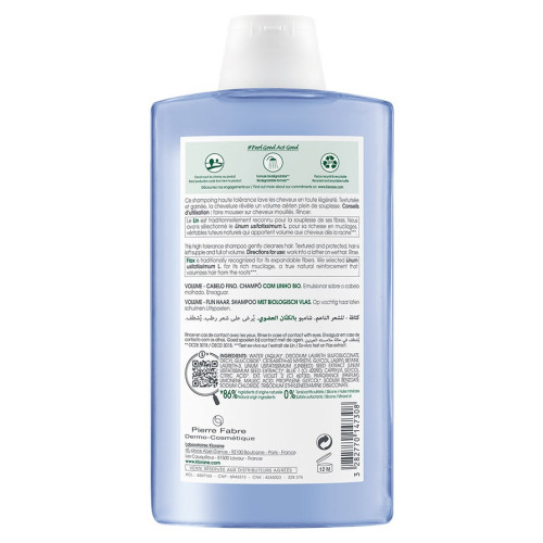 Volume - Cheveux Fins Shampoing au Lin 400 ml