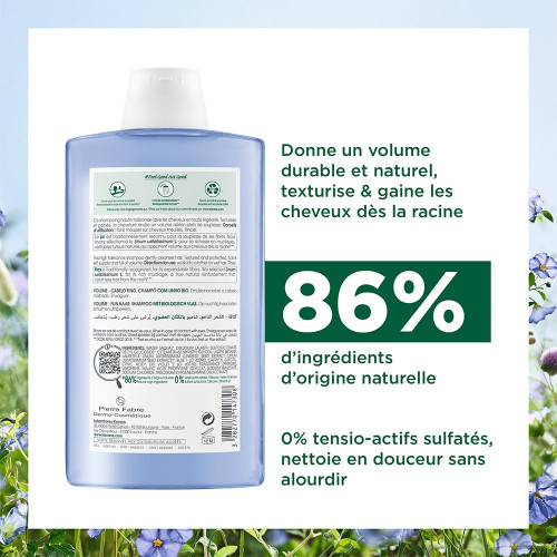 Volume - Cheveux Fins Shampoing au Lin 400 ml