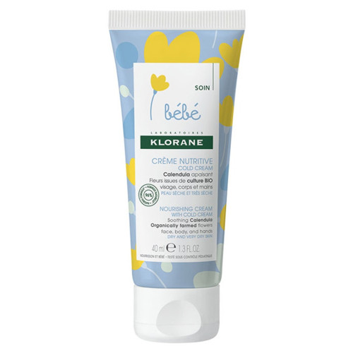 KLORANE Bébé Crème Nutritive 40ml - Protection et Douceur