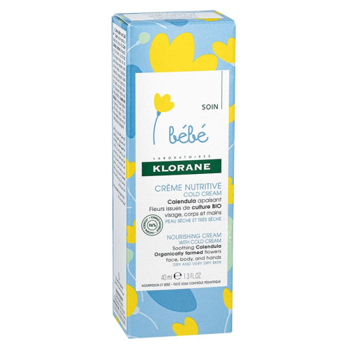 KLORANE Bébé Crème Nutritive 40ml - Protection et Douceur