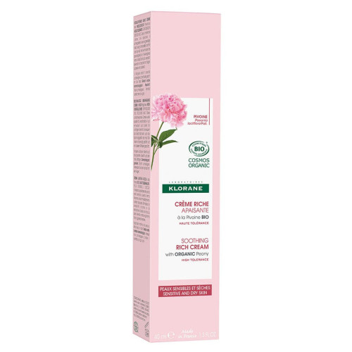 Klorane Crème Pivoine Bio 40ml - Apaise et Nourrit