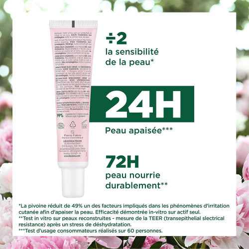 Klorane Crème Pivoine Bio 40ml - Apaise et Nourrit