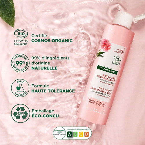 Klorane Eau Lactée Pivoine Bio 200ml - Apaise et Illumine