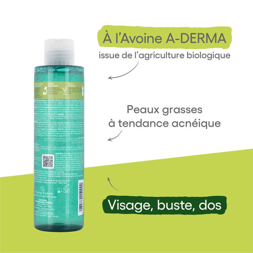 Aderma Biology AC Gel Purifiant 200ml - Nettoyage Doux Peaux Acnéiques