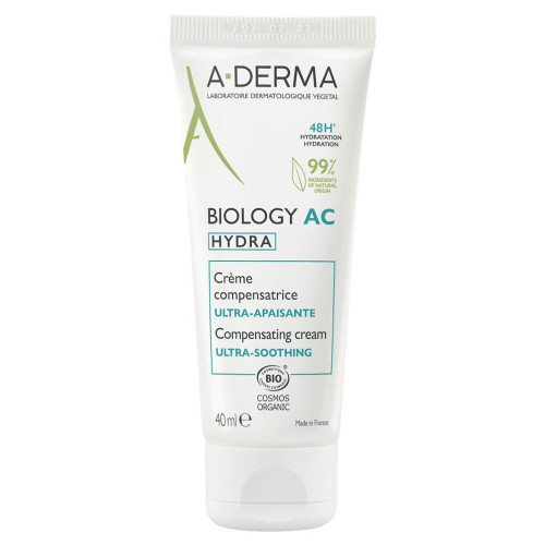 Aderma Hydra Crème Ultra-Apaisante Bio 40ml - Apaise et Hydrate