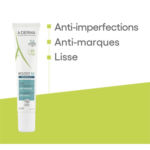 ADERMA Biology AC Fluide Anti-Imperfections 40ml - Peau Lisse et Saine
