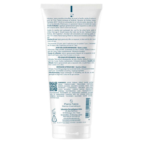 AVENE Après-Soleil Lait Réparateur 200ml - Apaise et Hydrate