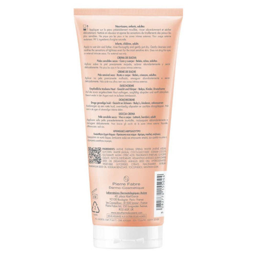 AVENE Xeracalm Crème Douche 200ml - Apaise et Hydrate Peaux Sèches