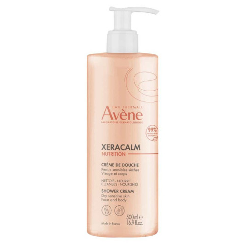 AVENE Xeracalm Crème Douche 500ml - Apaise et Hydrate Peaux Sèches
