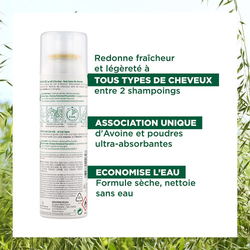 Shampooing Sec Extra Doux 150ml Lait D'Avoine A L'Avoine et Céramide Klorane