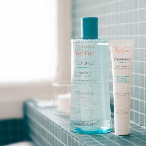 Cleanance eau micellaire nettoie démaquille matifie 400ml
