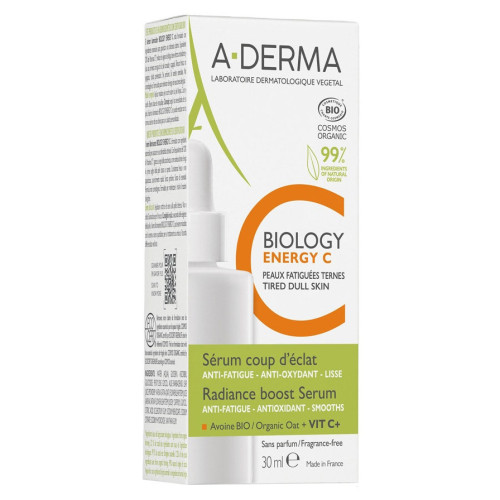 BIOLOGY ENERGY C - Sérum Coup d'Eclat Bio - Visage et Yeux - Peaux Fatiguées Ternes, 30ml