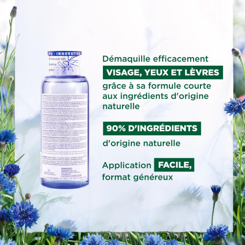 Eau micellaire 3 en 1 au bleuet Bio 400 ml