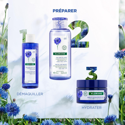 Eau micellaire 3 en 1 au bleuet Bio 400 ml