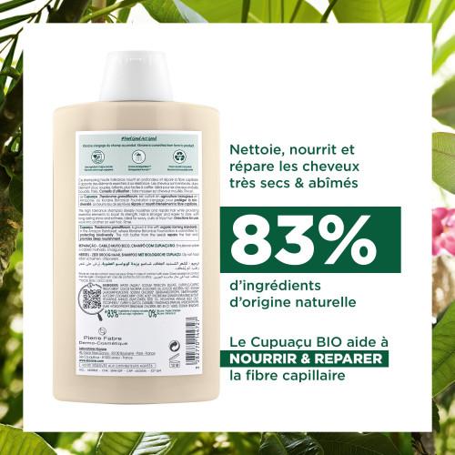 Shampooing au beurre de Cupuaçu Bio 400 ml