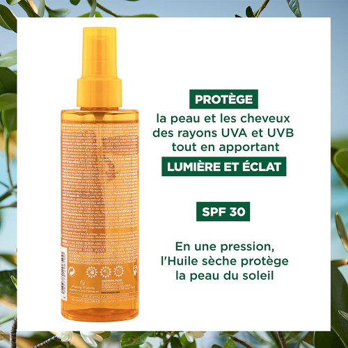 Huile sèche solaire SPF30 200ml