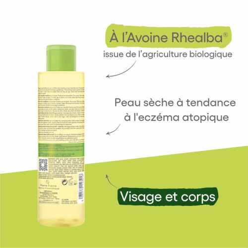 Huile lavante émolliente Exomega Control 200 ml