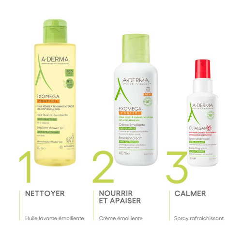 Huile lavante émolliente Exomega Control 200 ml